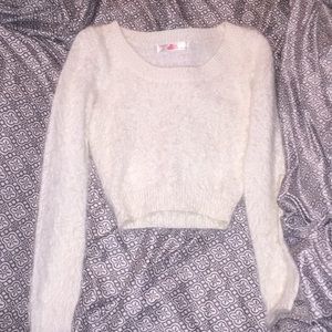 Fuzzy cropped sweater from American Apparel